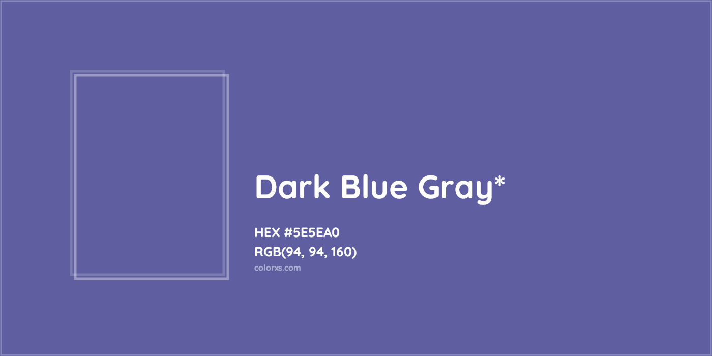 HEX #5E5EA0 Color Name, Color Code, Palettes, Similar Paints, Images
