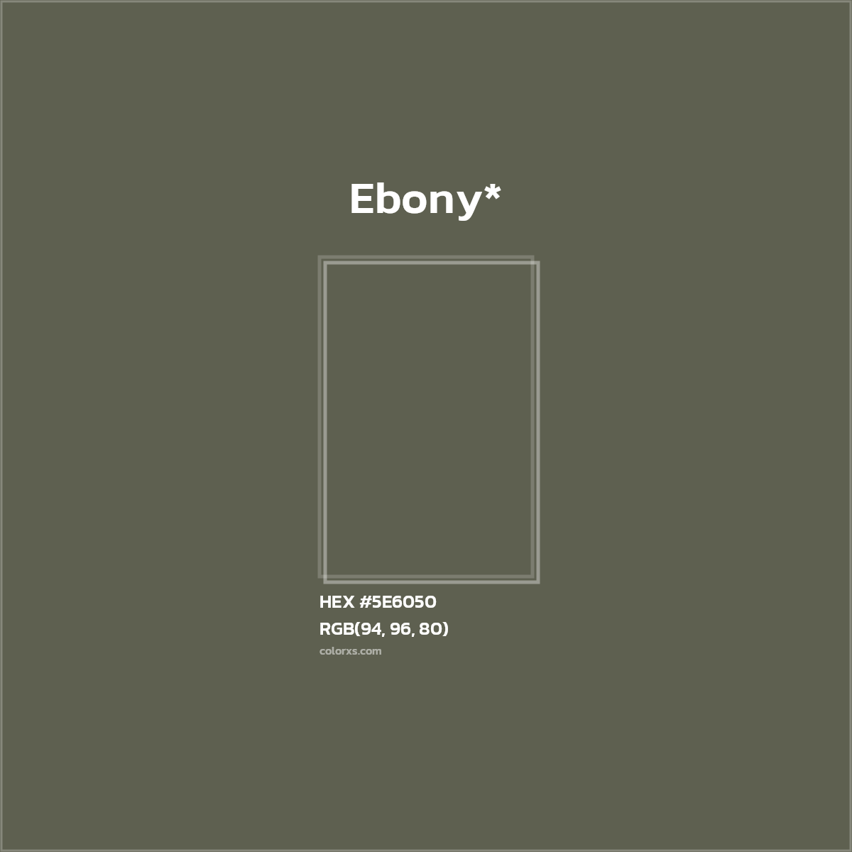 HEX #5E6050 Color Name, Color Code, Palettes, Similar Paints, Images