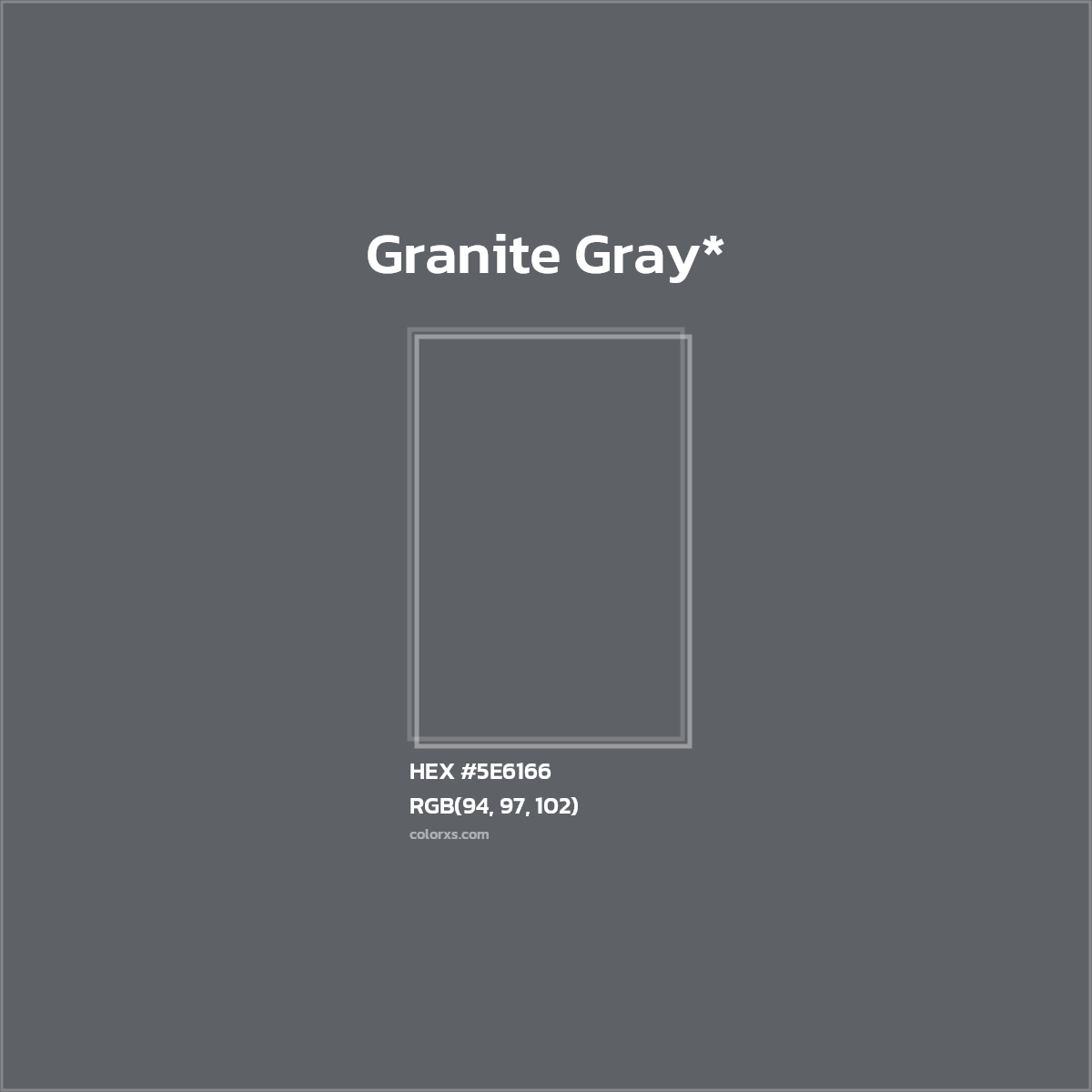 HEX #5E6166 Color Name, Color Code, Palettes, Similar Paints, Images