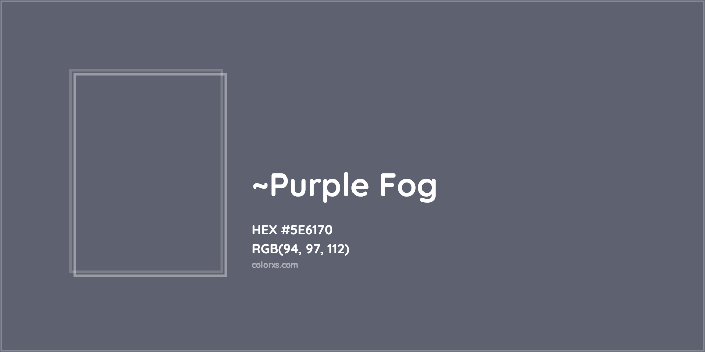 HEX #5E6170 Color Name, Color Code, Palettes, Similar Paints, Images