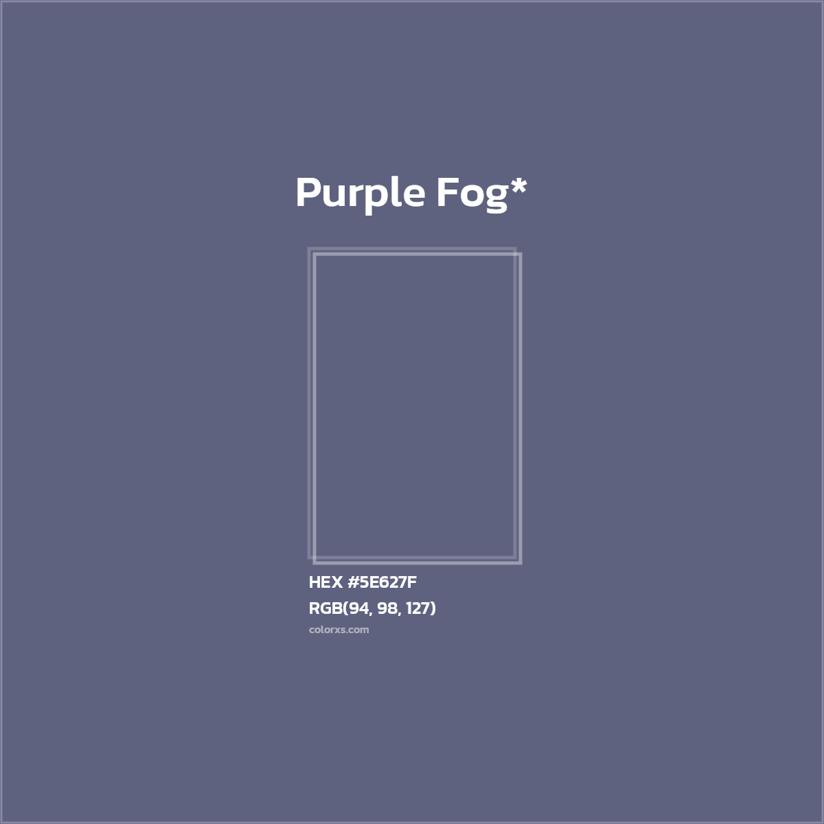 HEX #5E627F Color Name, Color Code, Palettes, Similar Paints, Images