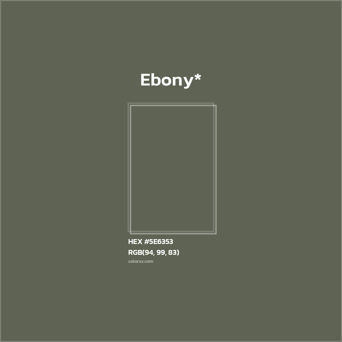 HEX #5E6353 Color Name, Color Code, Palettes, Similar Paints, Images