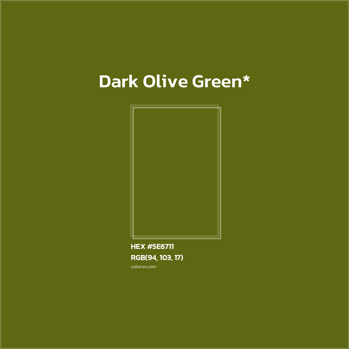 HEX #5E6711 Color Name, Color Code, Palettes, Similar Paints, Images