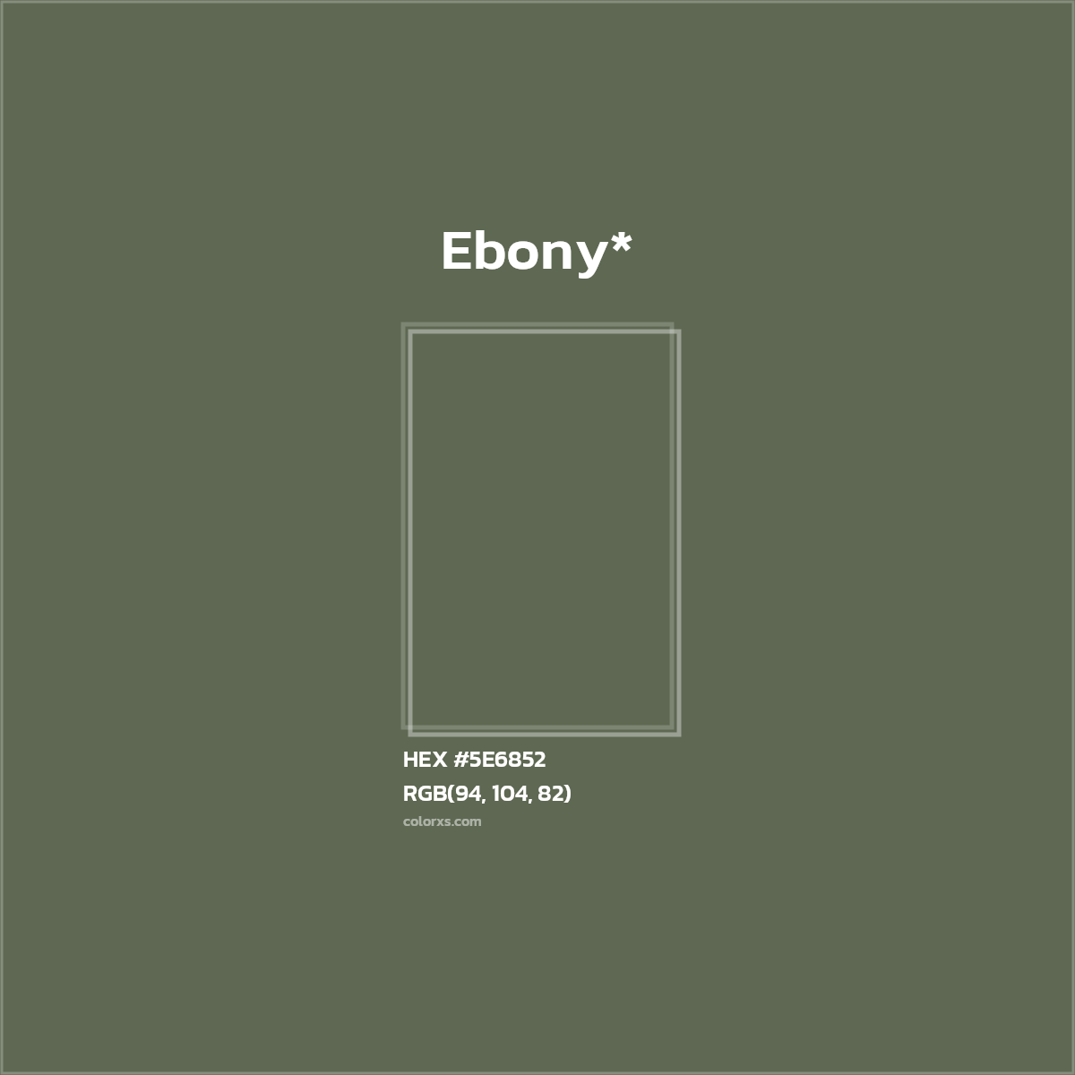 HEX #5E6852 Color Name, Color Code, Palettes, Similar Paints, Images