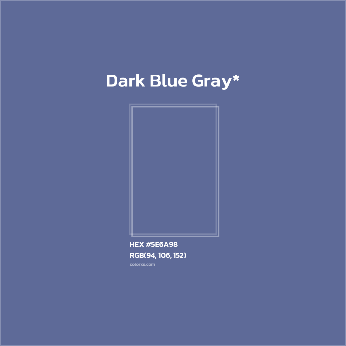 HEX #5E6A98 Color Name, Color Code, Palettes, Similar Paints, Images