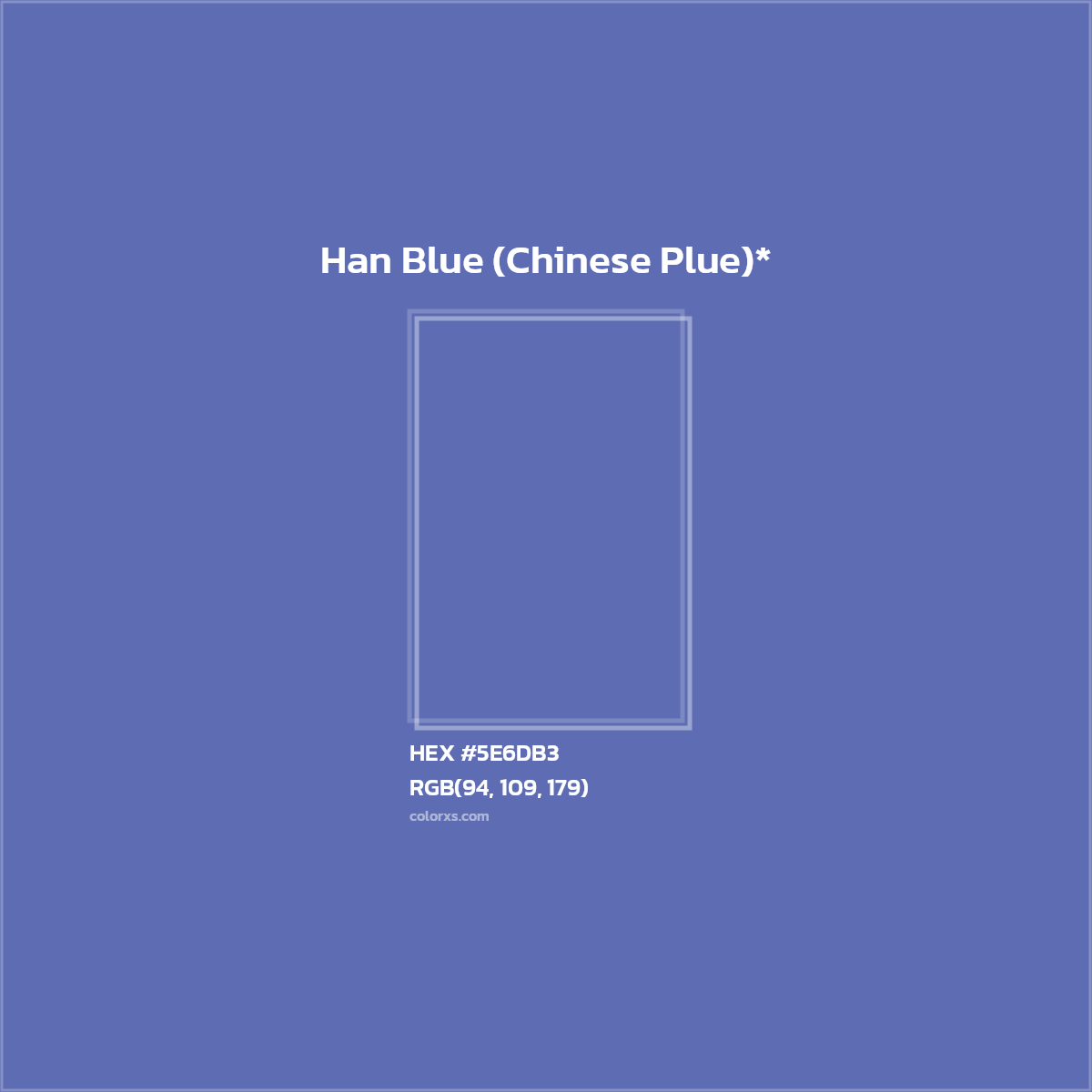 HEX #5E6DB3 Color Name, Color Code, Palettes, Similar Paints, Images