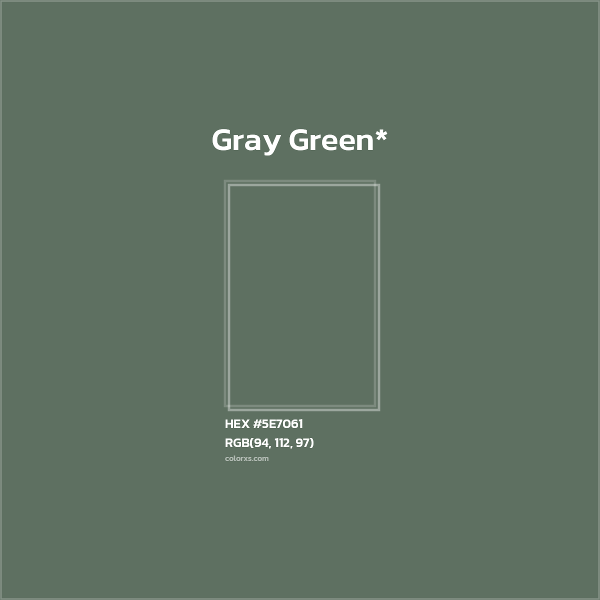 HEX #5E7061 Color Name, Color Code, Palettes, Similar Paints, Images