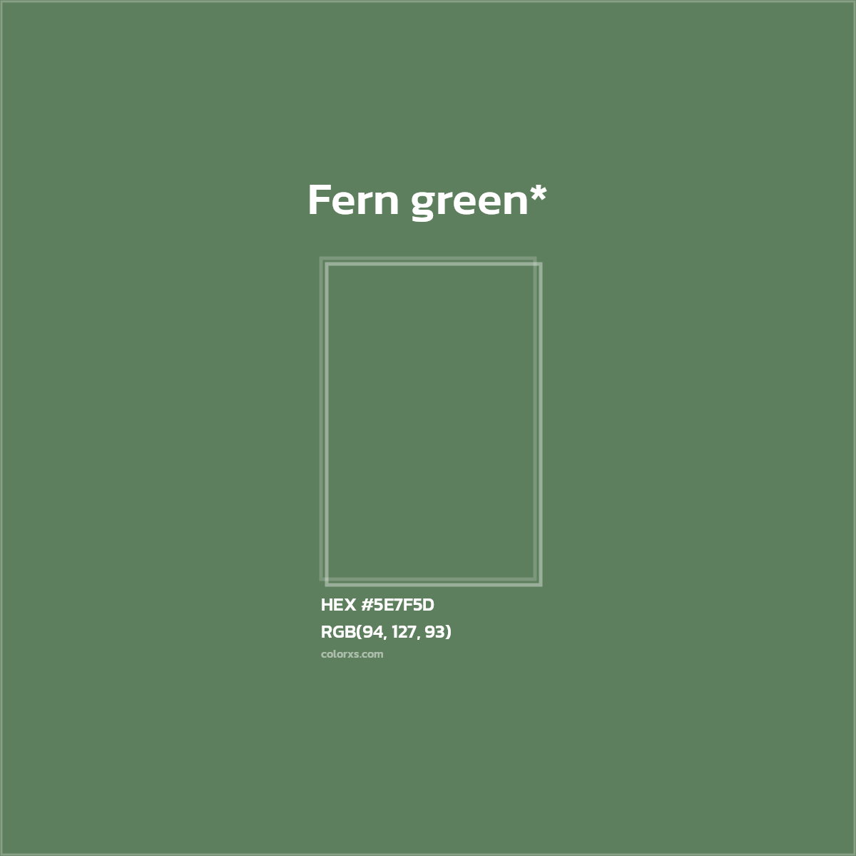 HEX #5E7F5D Color Name, Color Code, Palettes, Similar Paints, Images