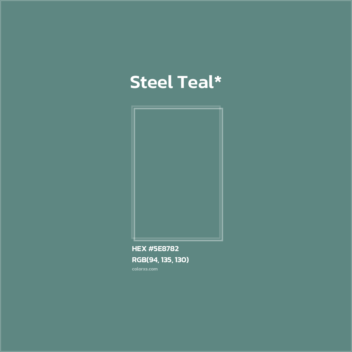 HEX #5E8782 Color Name, Color Code, Palettes, Similar Paints, Images