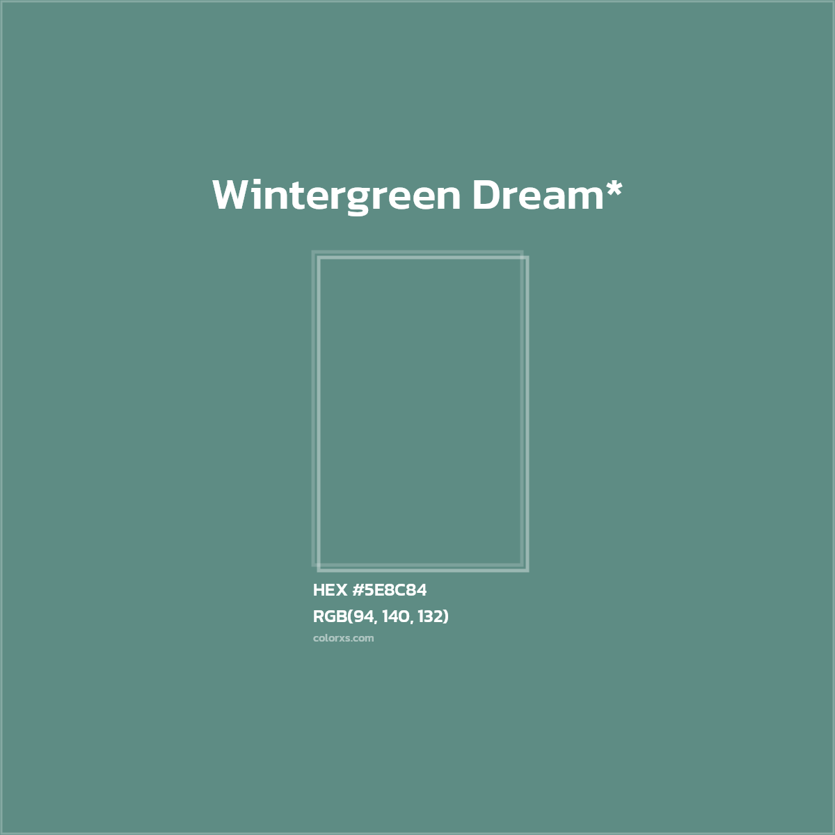 HEX #5E8C84 Color Name, Color Code, Palettes, Similar Paints, Images