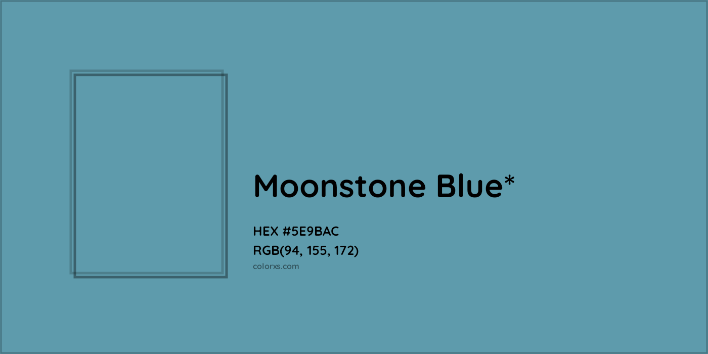 HEX #5E9BAC Color Name, Color Code, Palettes, Similar Paints, Images