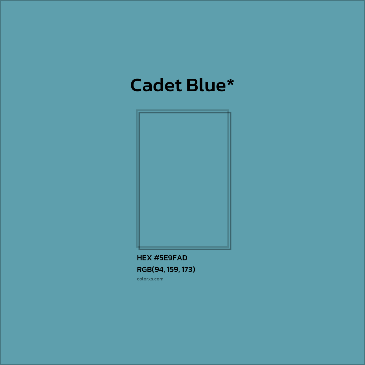 HEX #5E9FAD Color Name, Color Code, Palettes, Similar Paints, Images