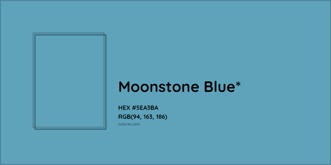 HEX #5EA3BA Color Name, Color Code, Palettes, Similar Paints, Images