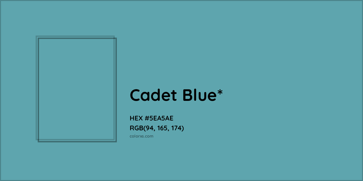 HEX #5EA5AE Color Name, Color Code, Palettes, Similar Paints, Images