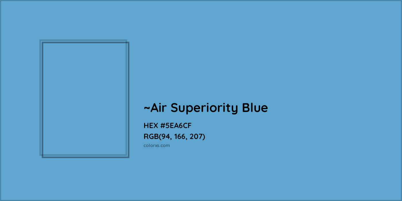 HEX #5EA6CF Color Name, Color Code, Palettes, Similar Paints, Images