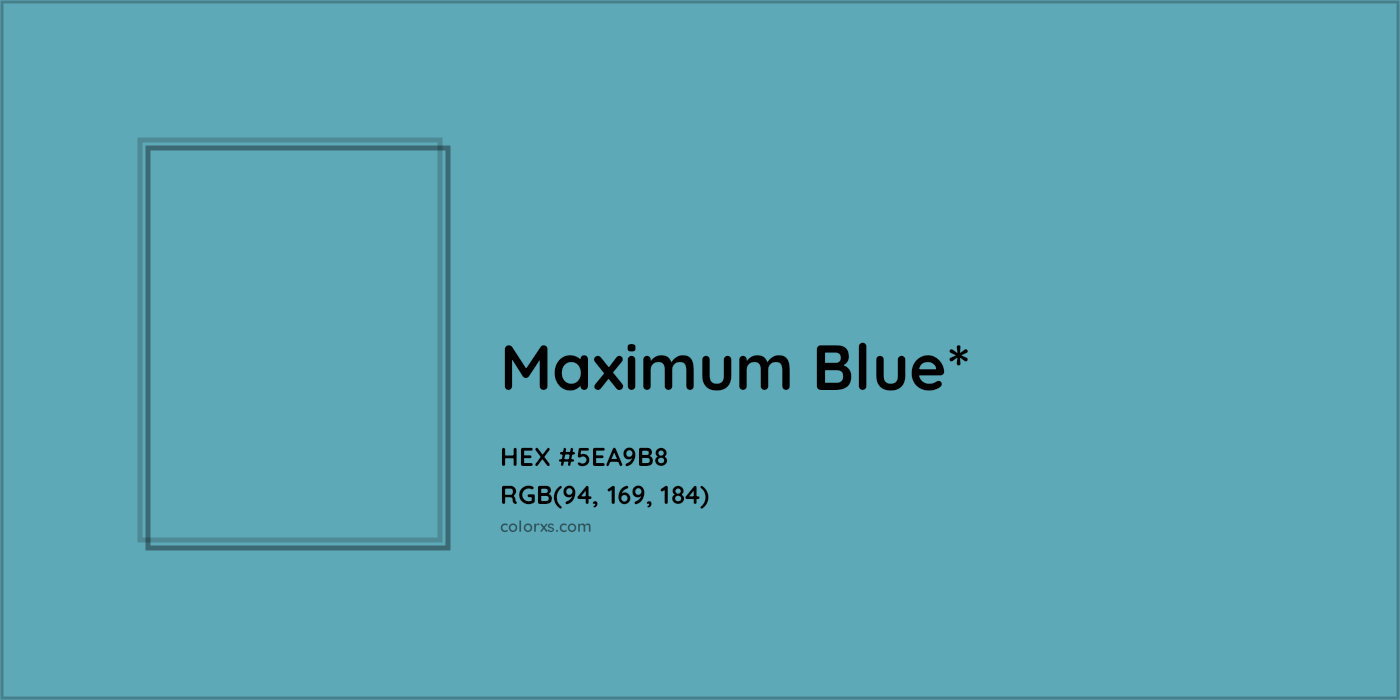 HEX #5EA9B8 Color Name, Color Code, Palettes, Similar Paints, Images