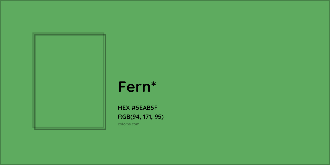 HEX #5EAB5F Color Name, Color Code, Palettes, Similar Paints, Images
