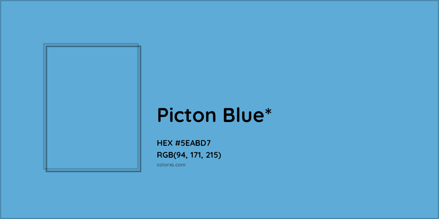 HEX #5EABD7 Color Name, Color Code, Palettes, Similar Paints, Images