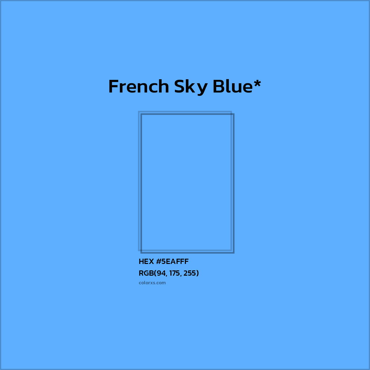 HEX #5EAFFF Color Name, Color Code, Palettes, Similar Paints, Images