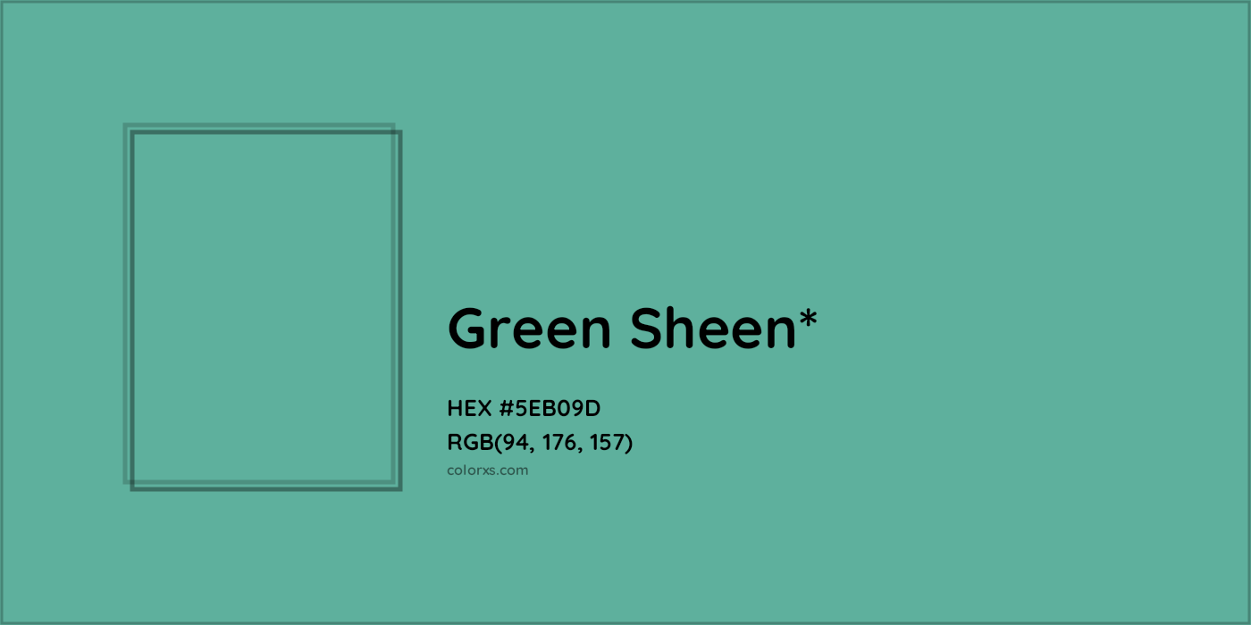 HEX #5EB09D Color Name, Color Code, Palettes, Similar Paints, Images
