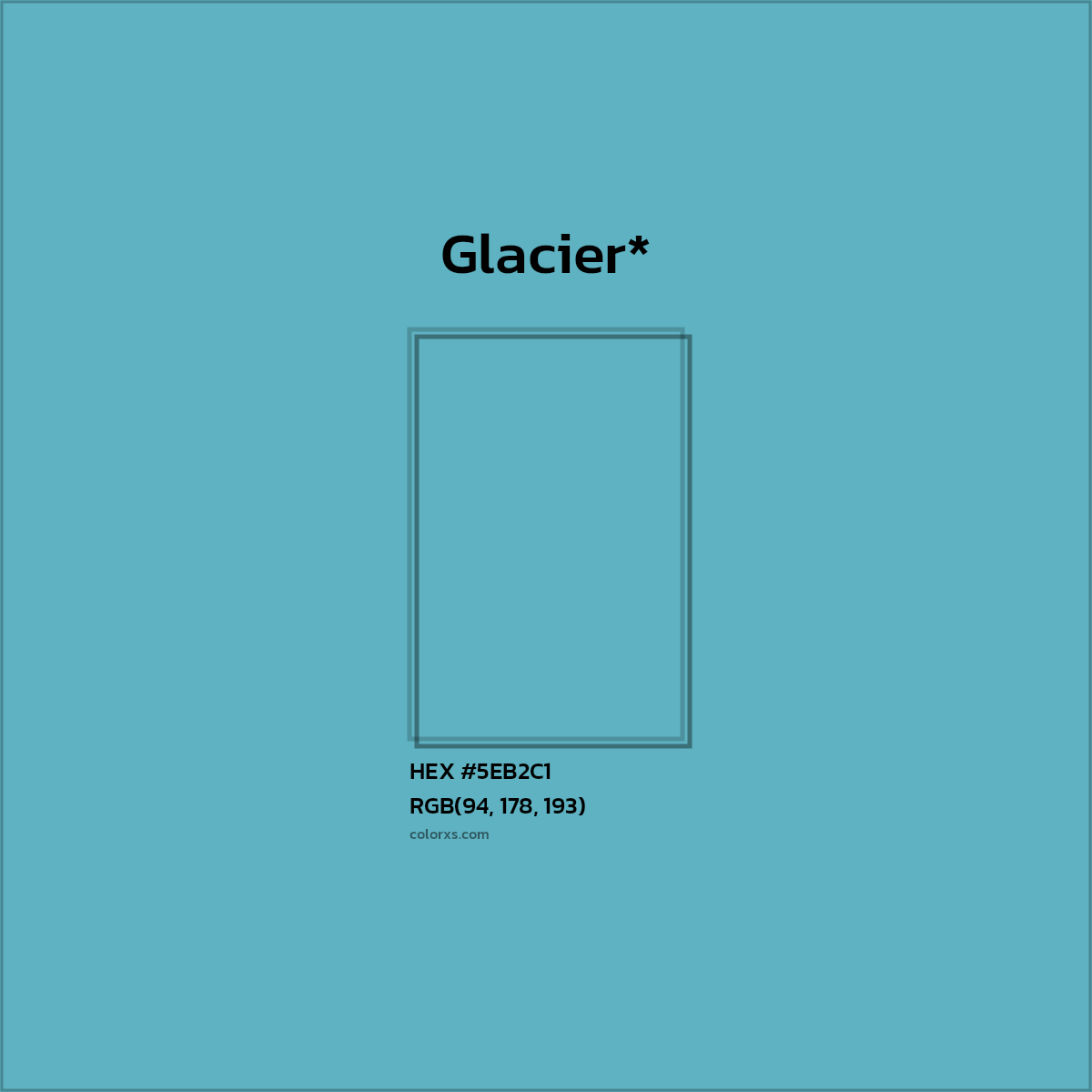 HEX #5EB2C1 Color Name, Color Code, Palettes, Similar Paints, Images