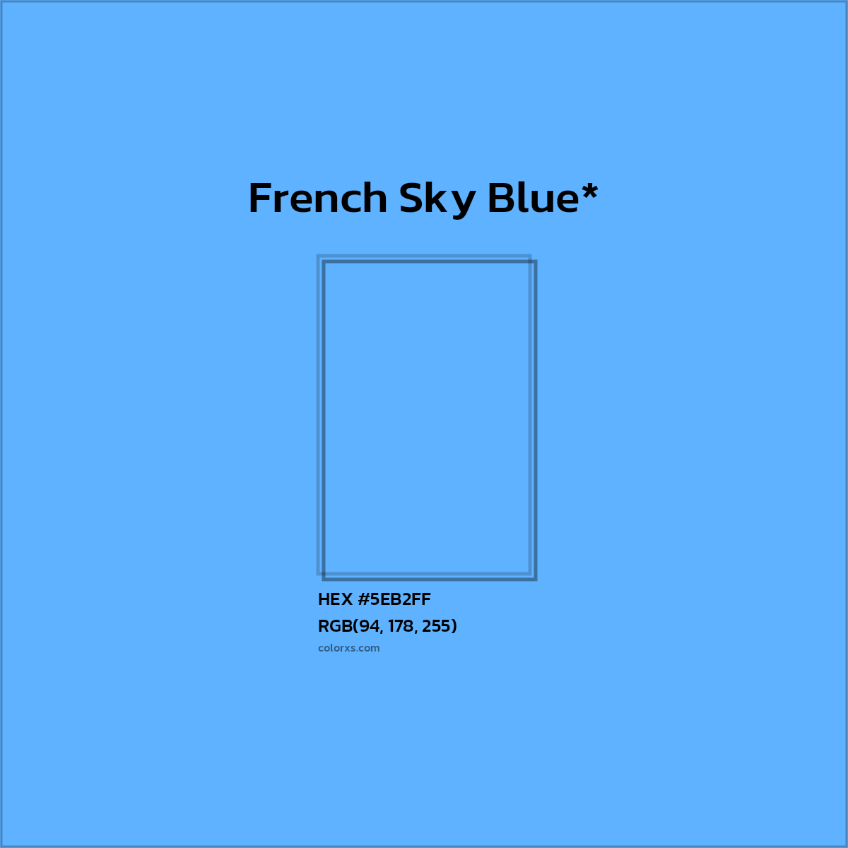 HEX #5EB2FF Color Name, Color Code, Palettes, Similar Paints, Images