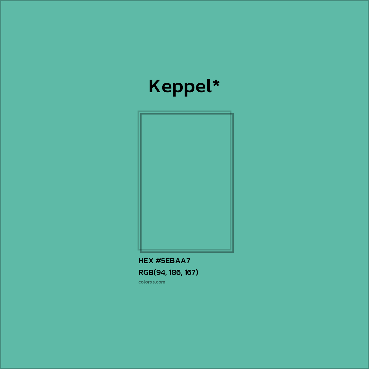 HEX #5EBAA7 Color Name, Color Code, Palettes, Similar Paints, Images