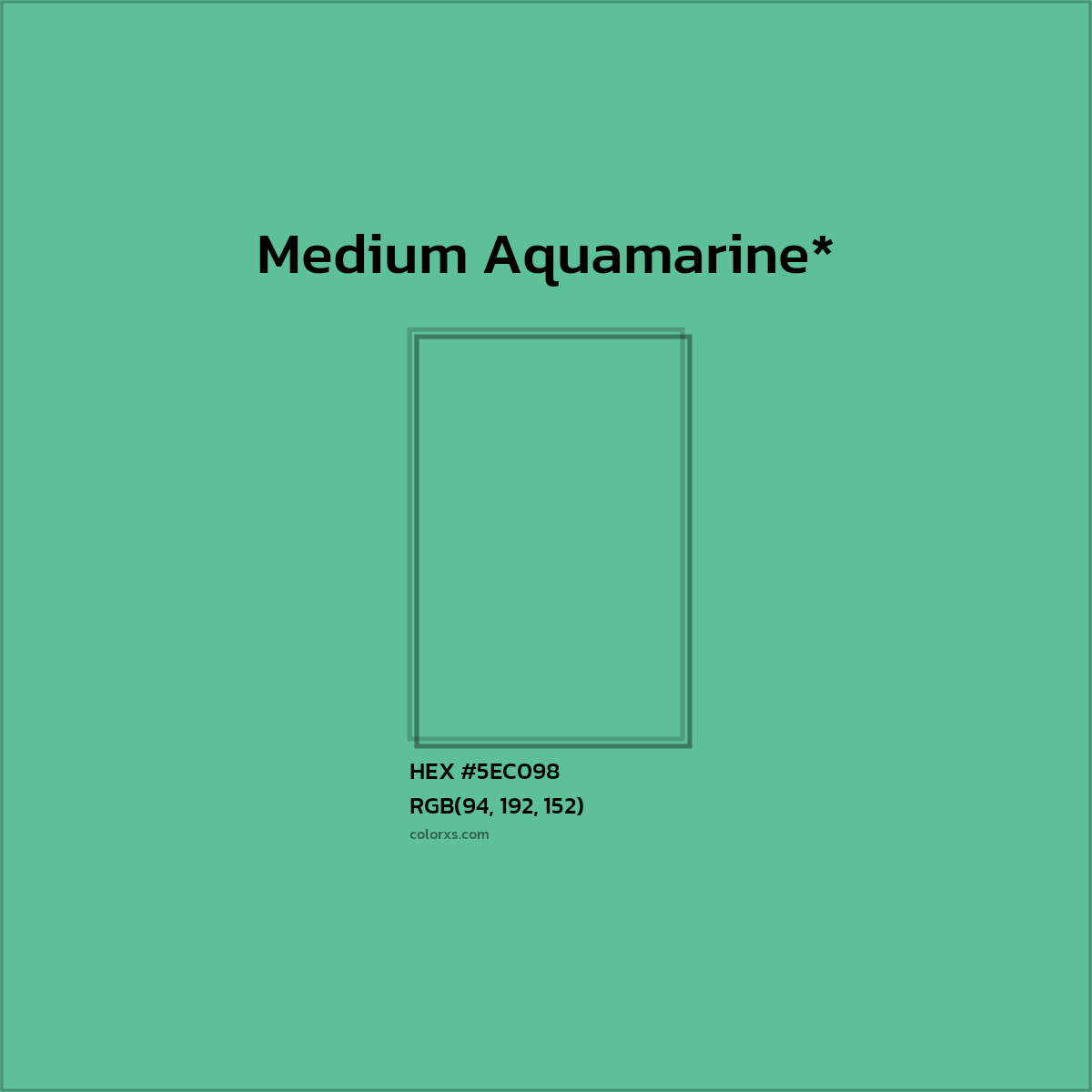 HEX #5EC098 Color Name, Color Code, Palettes, Similar Paints, Images
