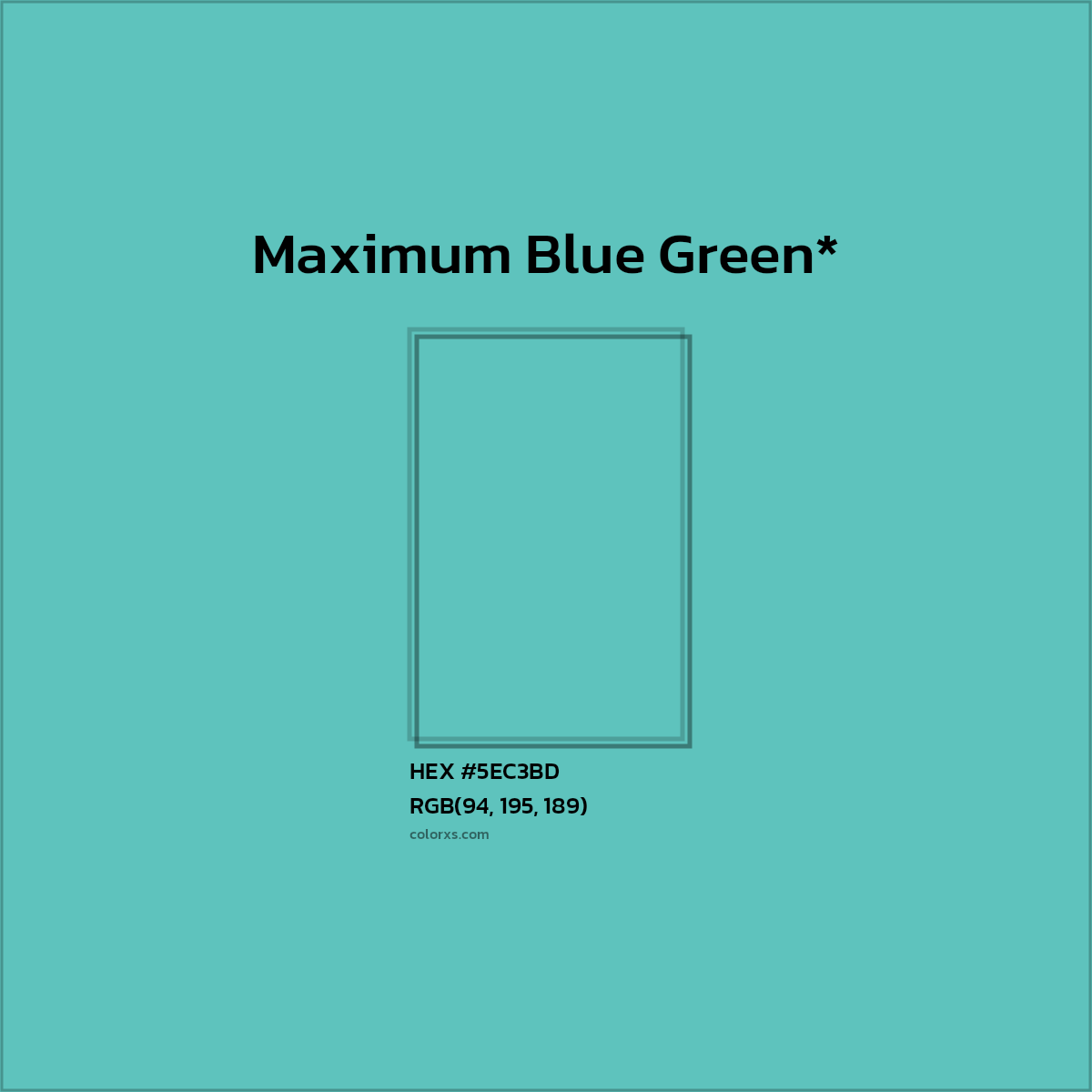 HEX #5EC3BD Color Name, Color Code, Palettes, Similar Paints, Images