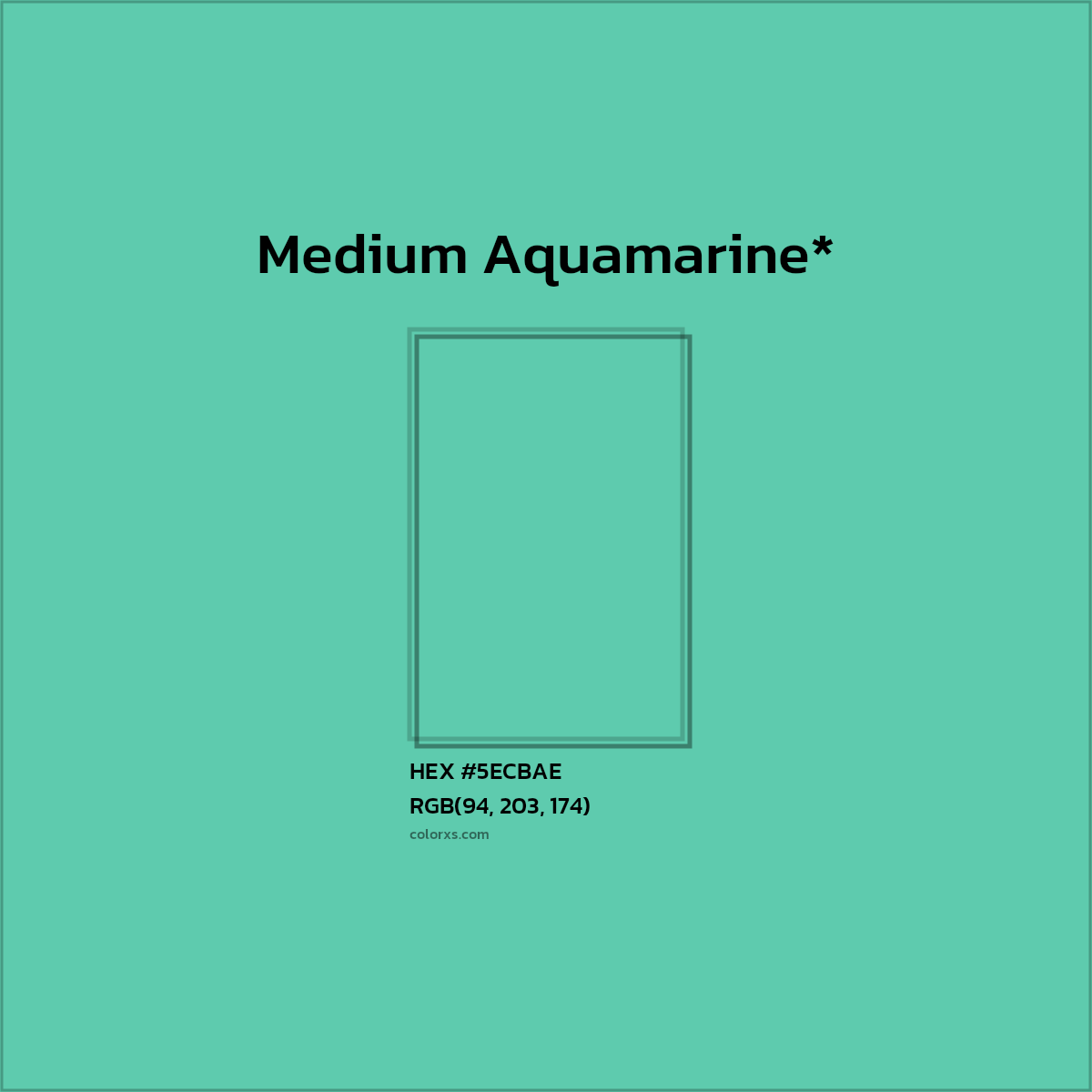 HEX #5ECBAE Color Name, Color Code, Palettes, Similar Paints, Images