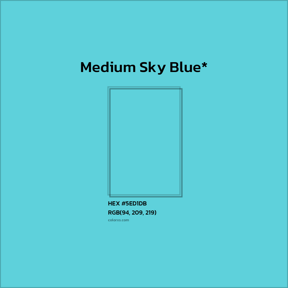 HEX #5ED1DB Color Name, Color Code, Palettes, Similar Paints, Images