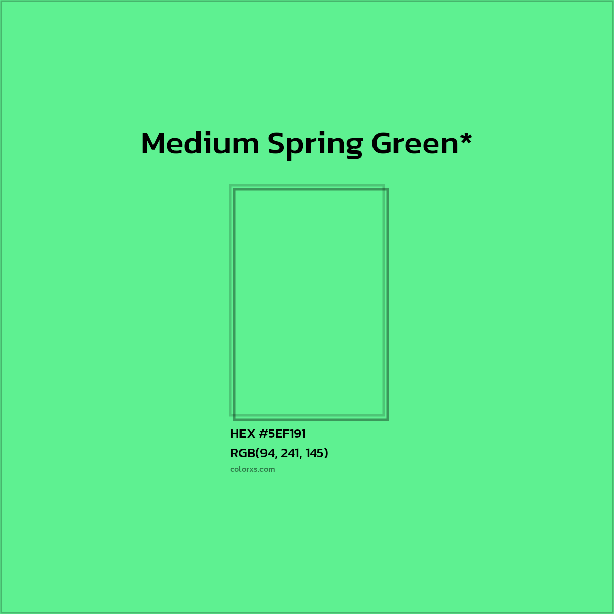 HEX #5EF191 Color Name, Color Code, Palettes, Similar Paints, Images