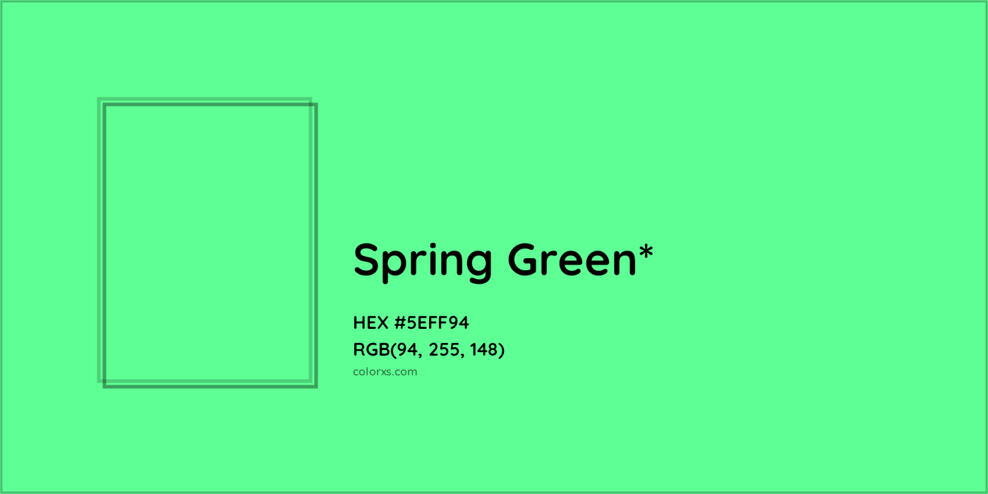 HEX #5EFF94 Color Name, Color Code, Palettes, Similar Paints, Images