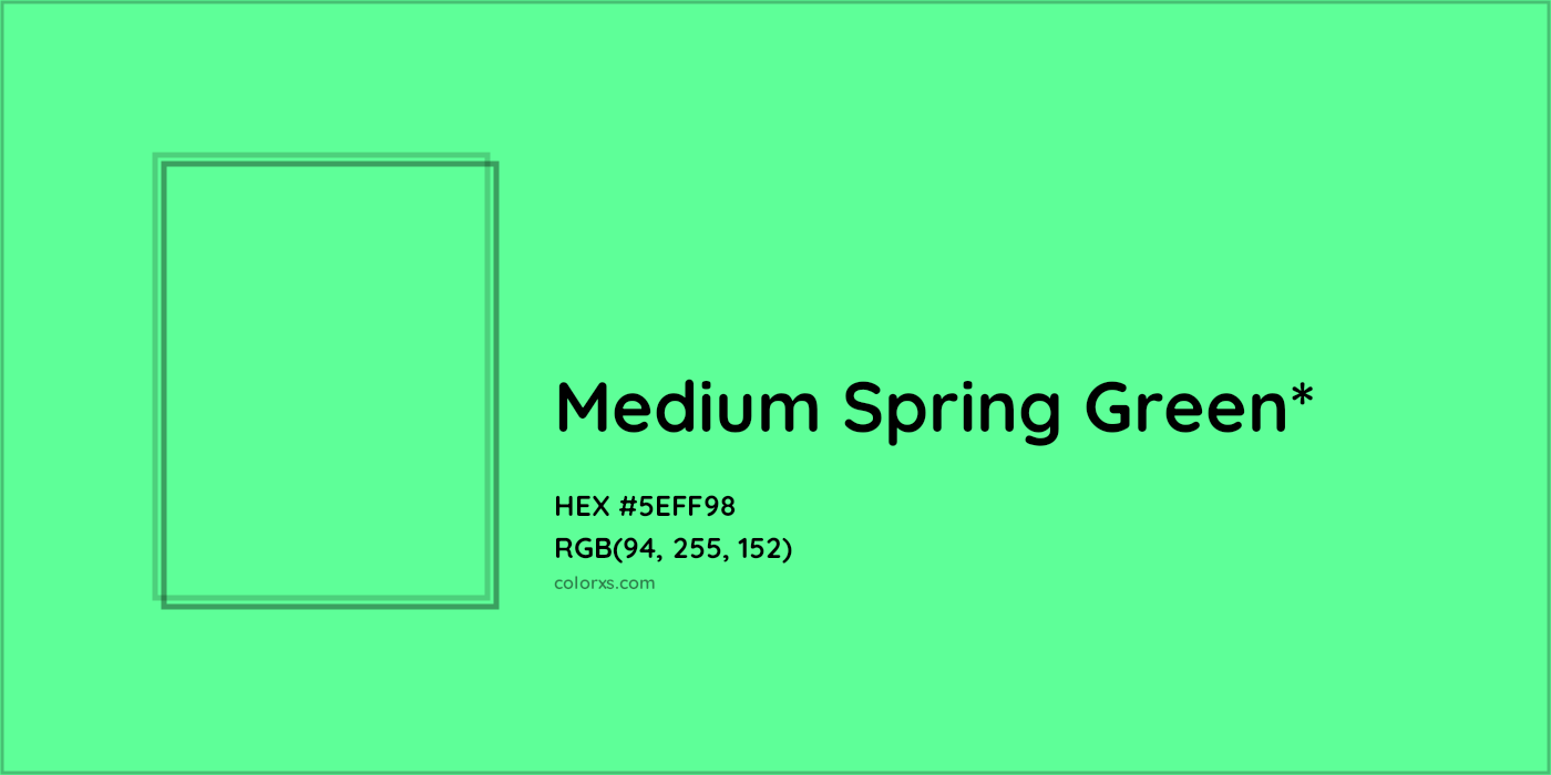 HEX #5EFF98 Color Name, Color Code, Palettes, Similar Paints, Images
