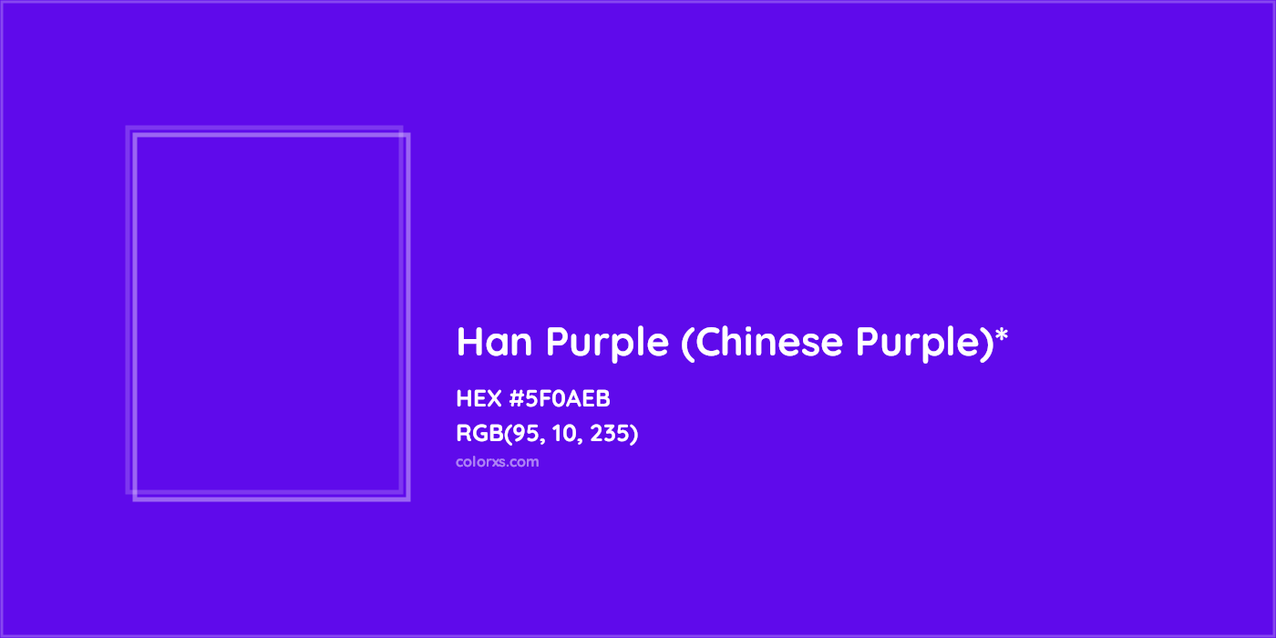 HEX #5F0AEB Color Name, Color Code, Palettes, Similar Paints, Images
