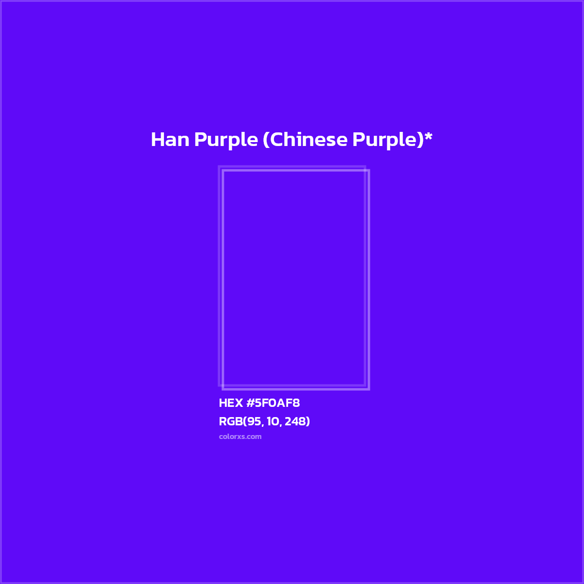 HEX #5F0AF8 Color Name, Color Code, Palettes, Similar Paints, Images