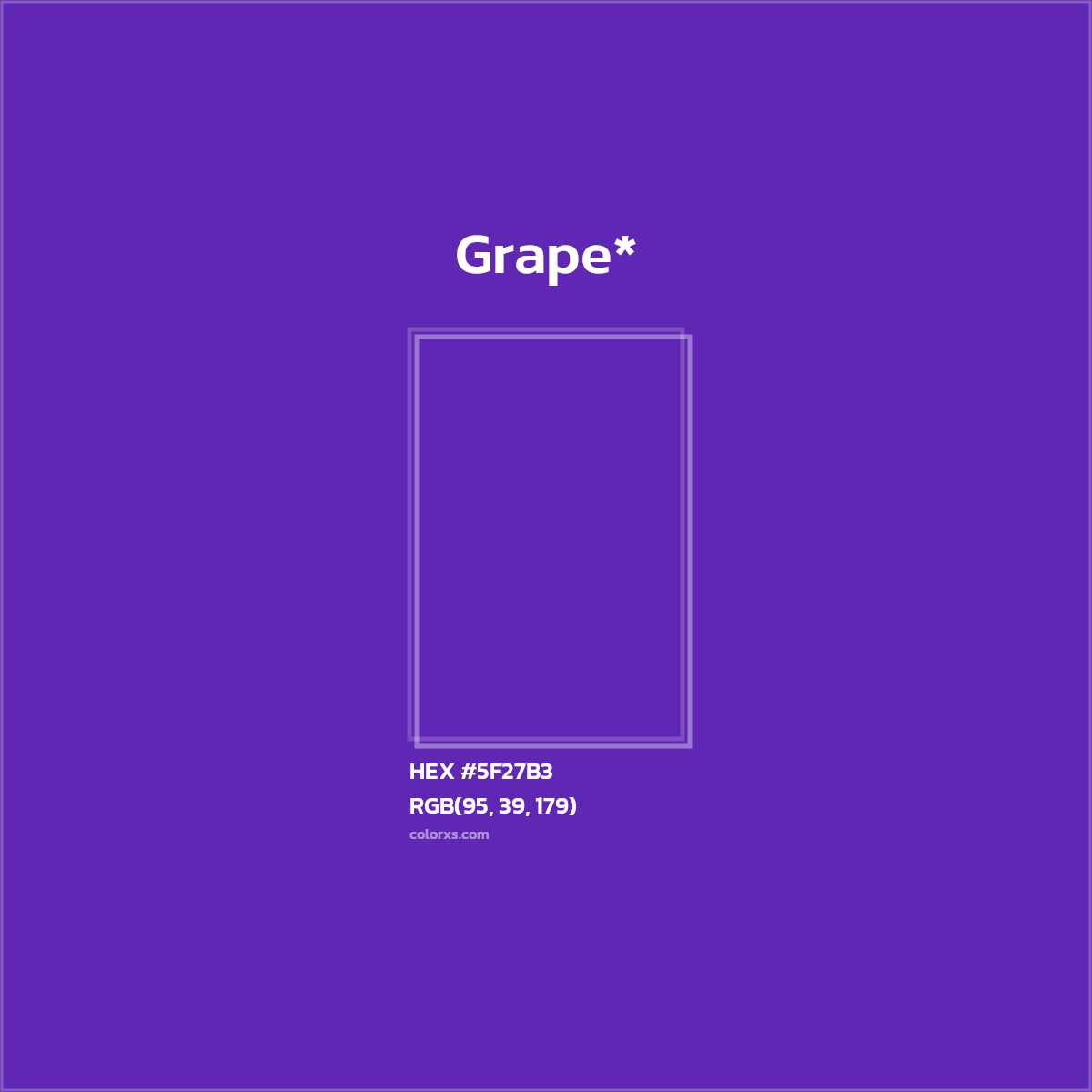 HEX #5F27B3 Color Name, Color Code, Palettes, Similar Paints, Images