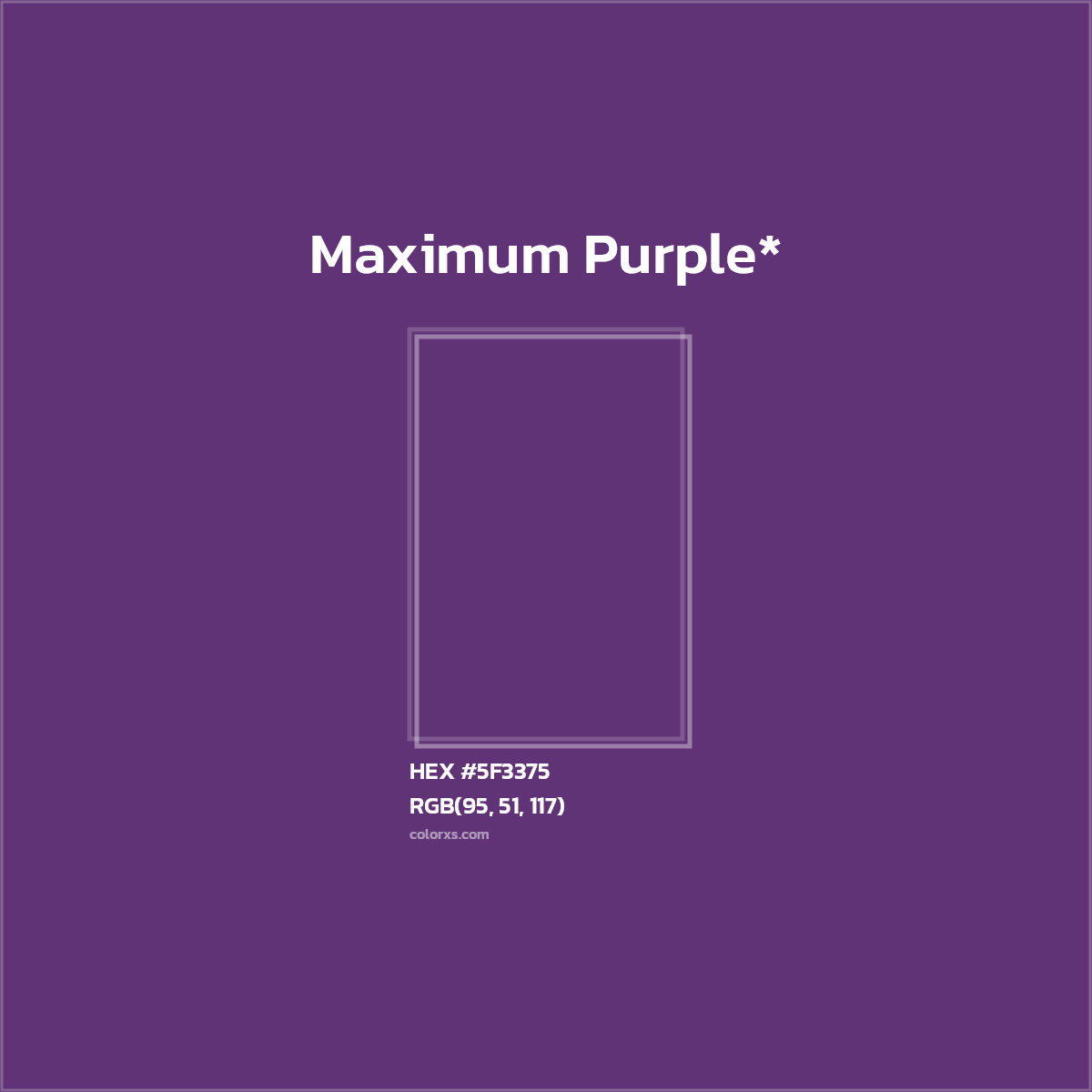 HEX #5F3375 Color Name, Color Code, Palettes, Similar Paints, Images