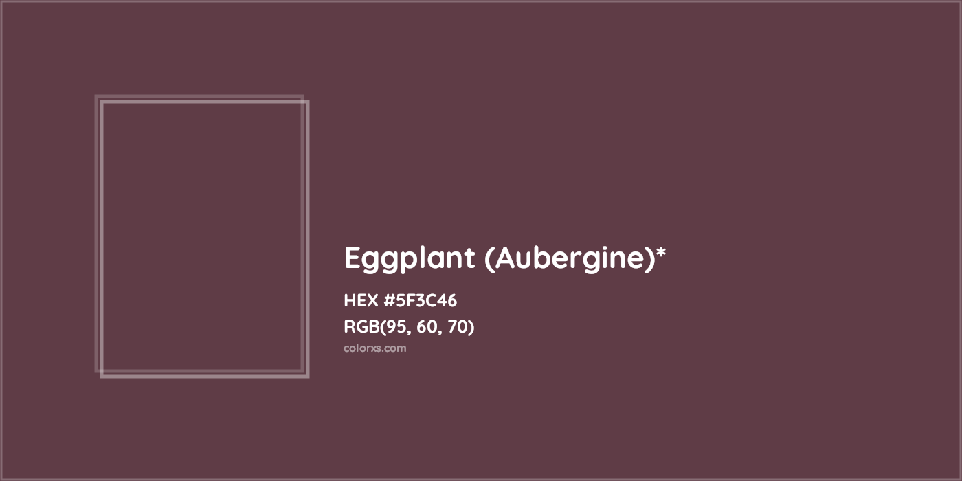 HEX #5F3C46 Color Name, Color Code, Palettes, Similar Paints, Images