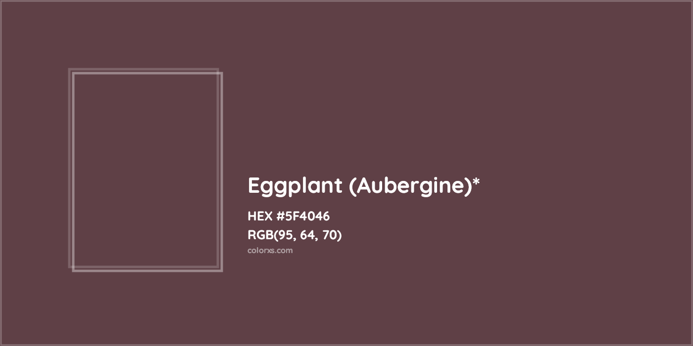 HEX #5F4046 Color Name, Color Code, Palettes, Similar Paints, Images