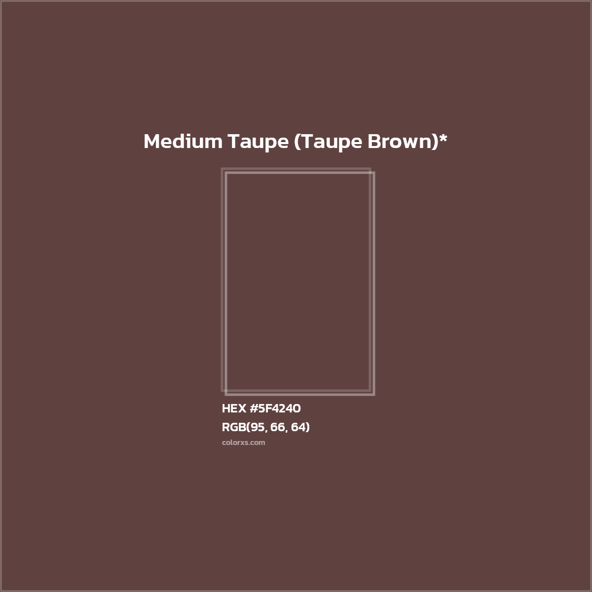 HEX #5F4240 Color Name, Color Code, Palettes, Similar Paints, Images