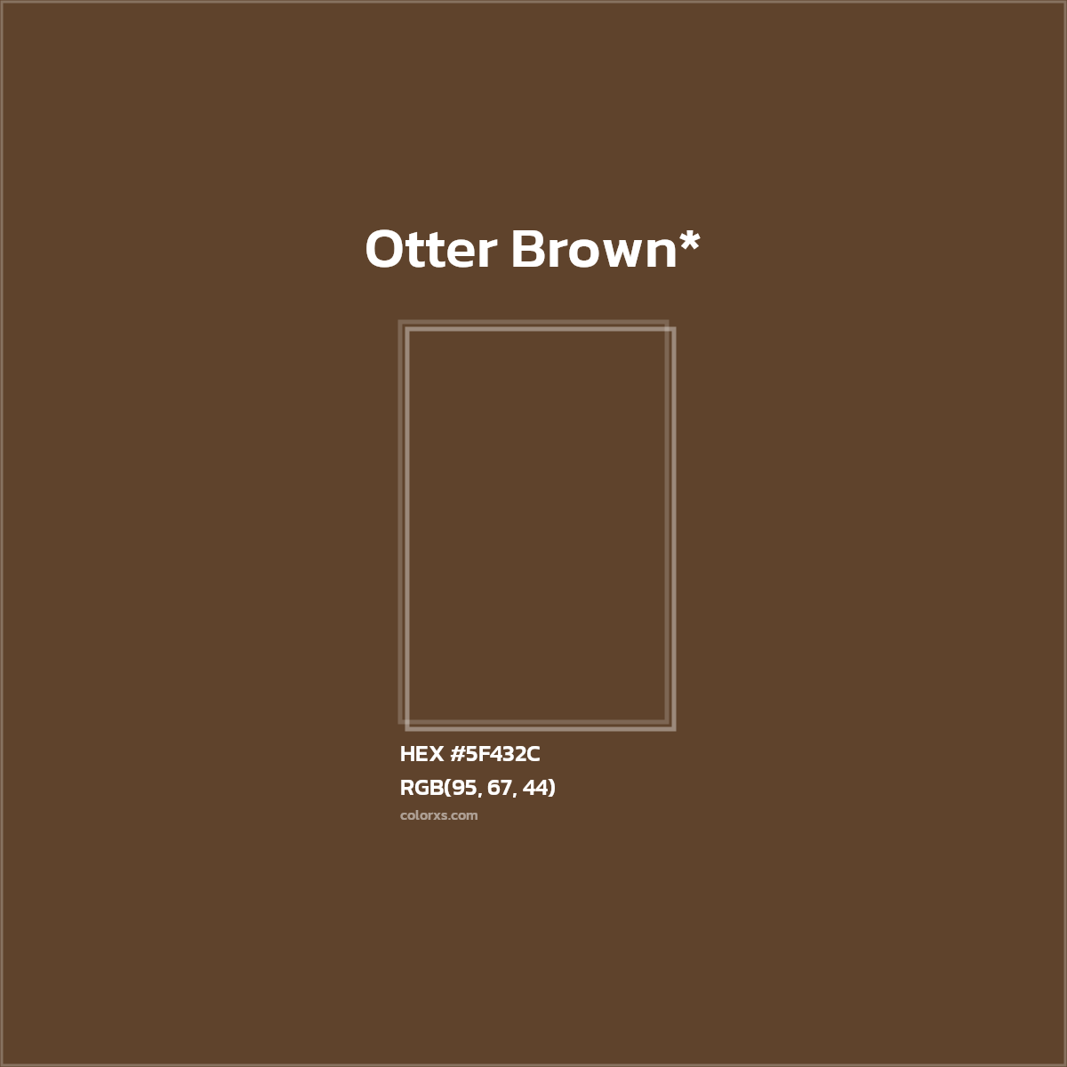HEX #5F432C Color Name, Color Code, Palettes, Similar Paints, Images