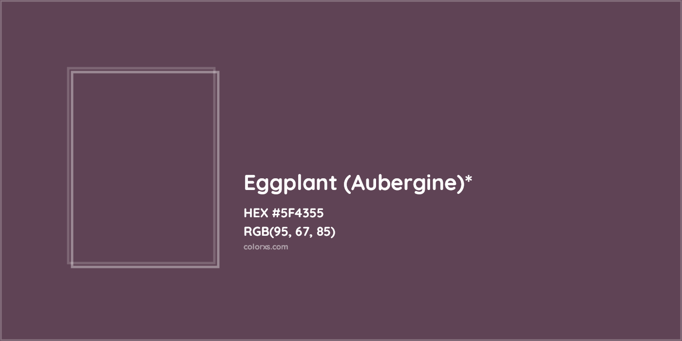 HEX #5F4355 Color Name, Color Code, Palettes, Similar Paints, Images