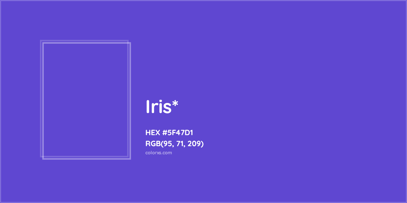 HEX #5F47D1 Color Name, Color Code, Palettes, Similar Paints, Images