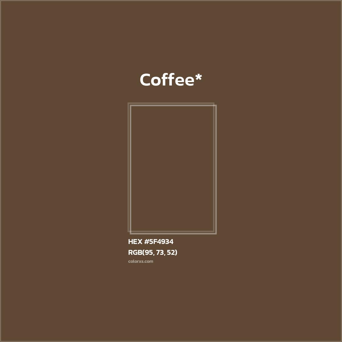 HEX #5F4934 Color Name, Color Code, Palettes, Similar Paints, Images
