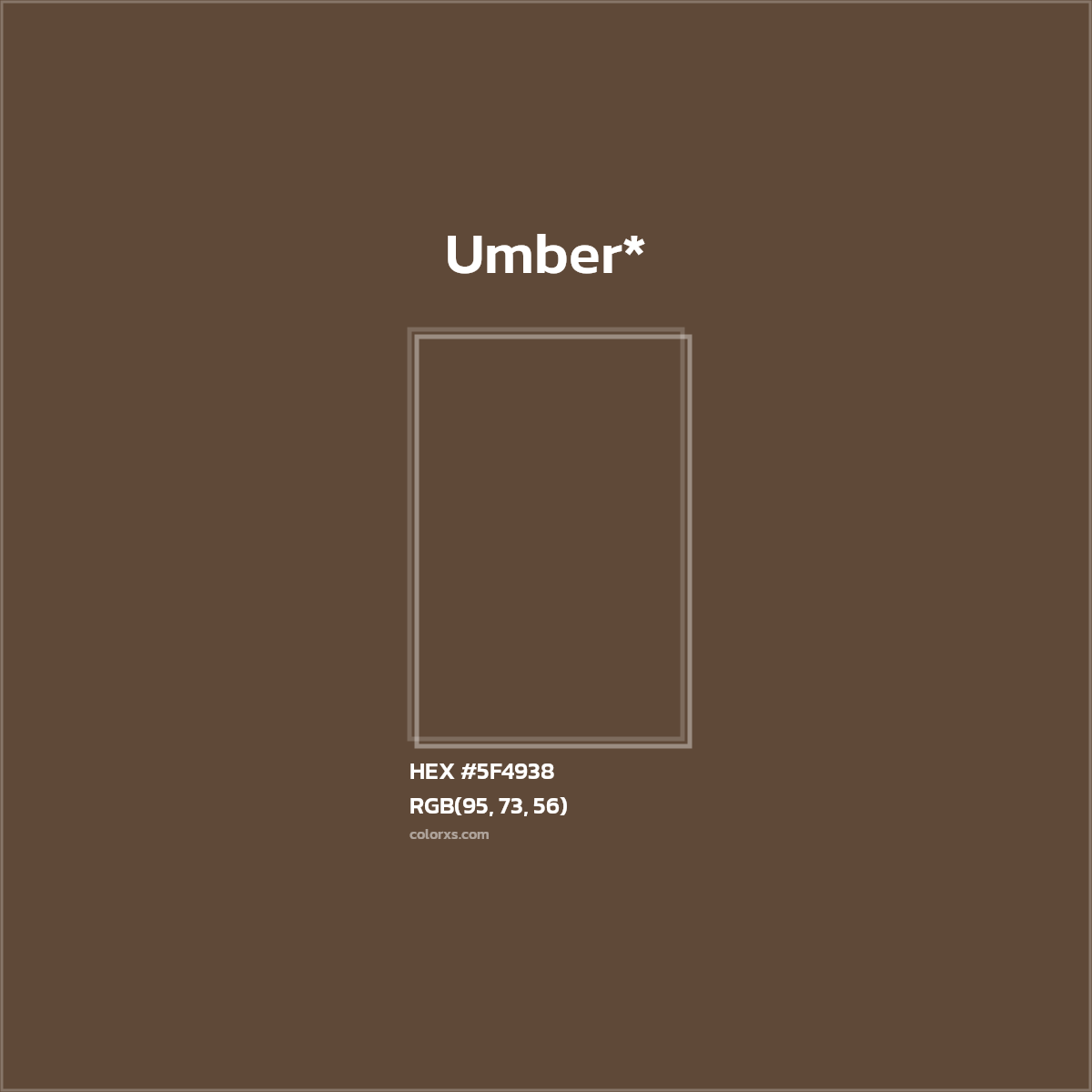 HEX #5F4938 Color Name, Color Code, Palettes, Similar Paints, Images