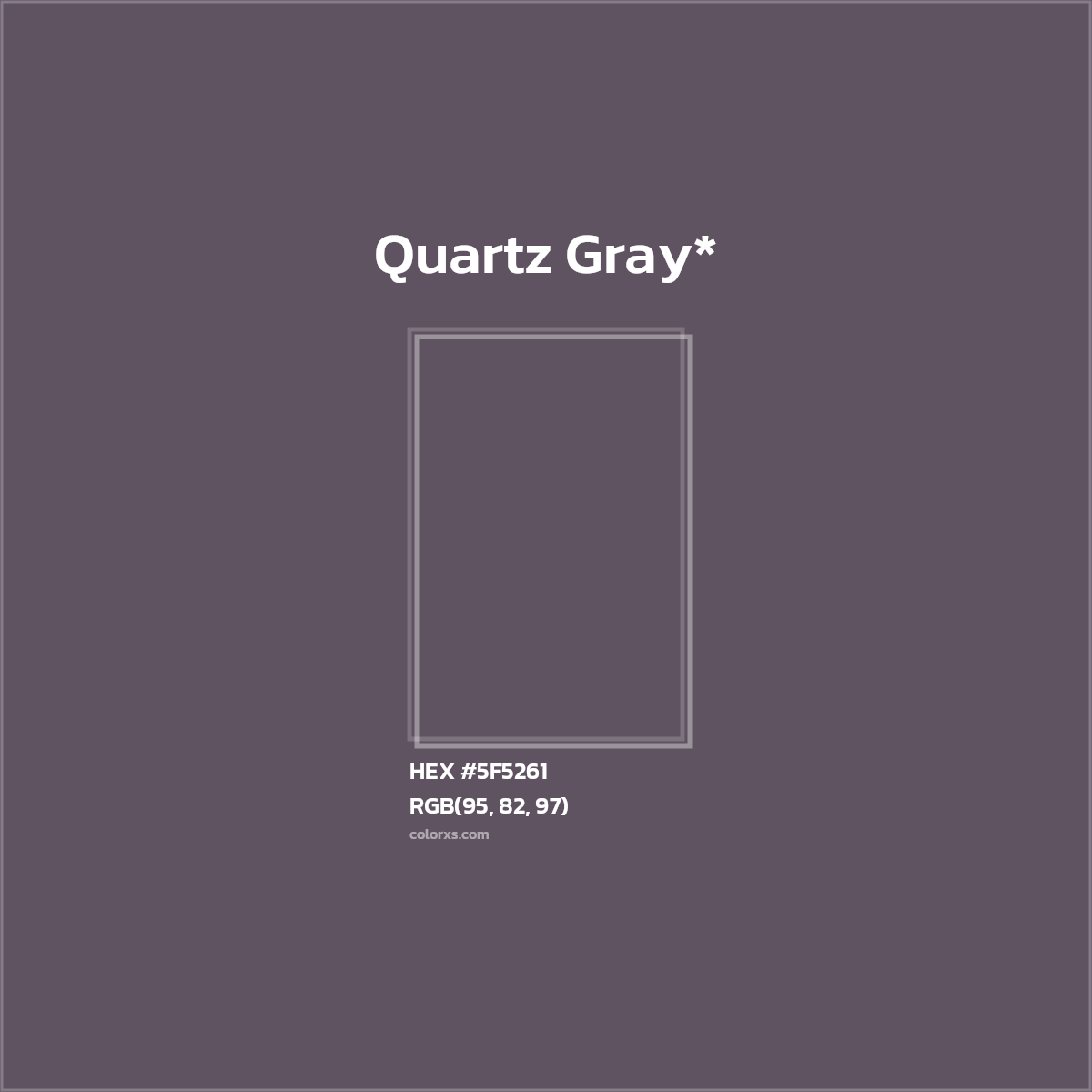 HEX #5F5261 Color Name, Color Code, Palettes, Similar Paints, Images