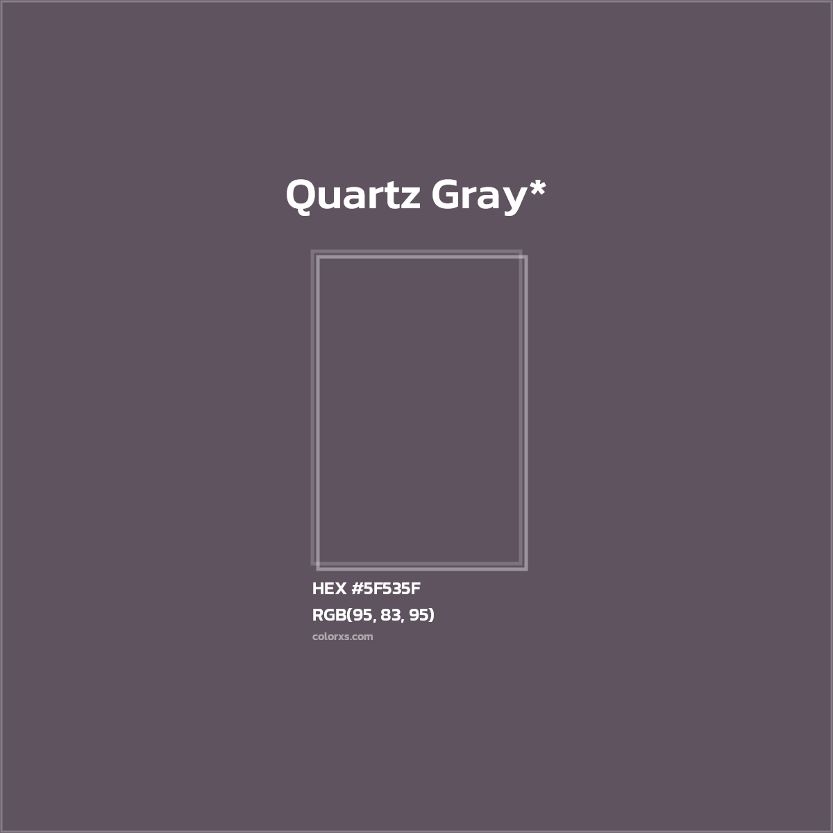 HEX #5F535F Color Name, Color Code, Palettes, Similar Paints, Images