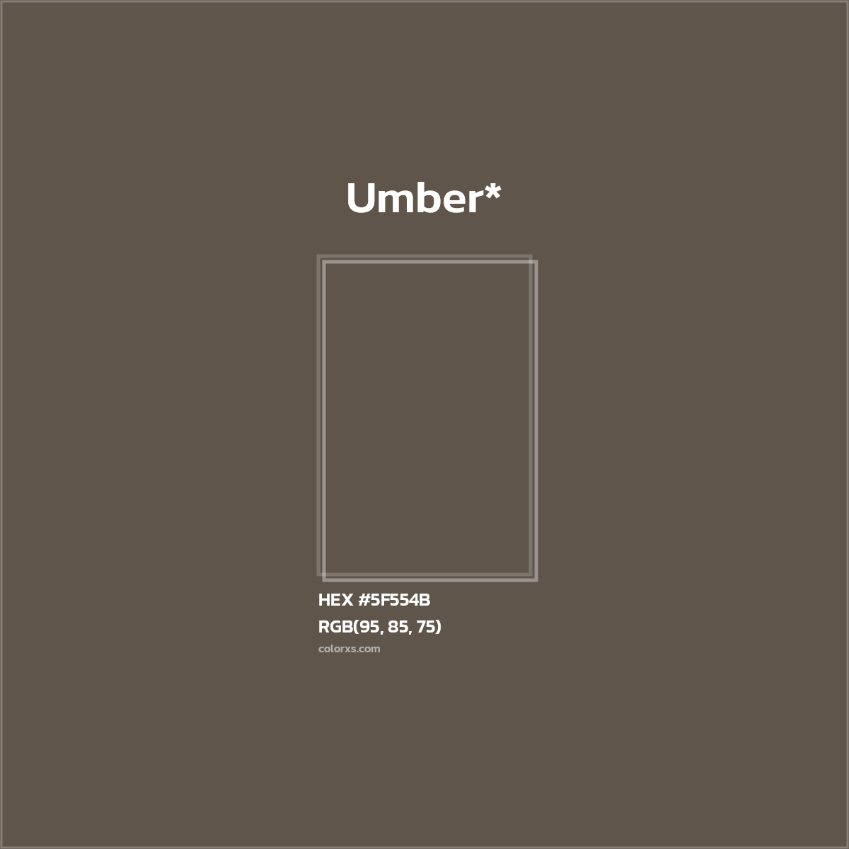 HEX #5F554B Color Name, Color Code, Palettes, Similar Paints, Images