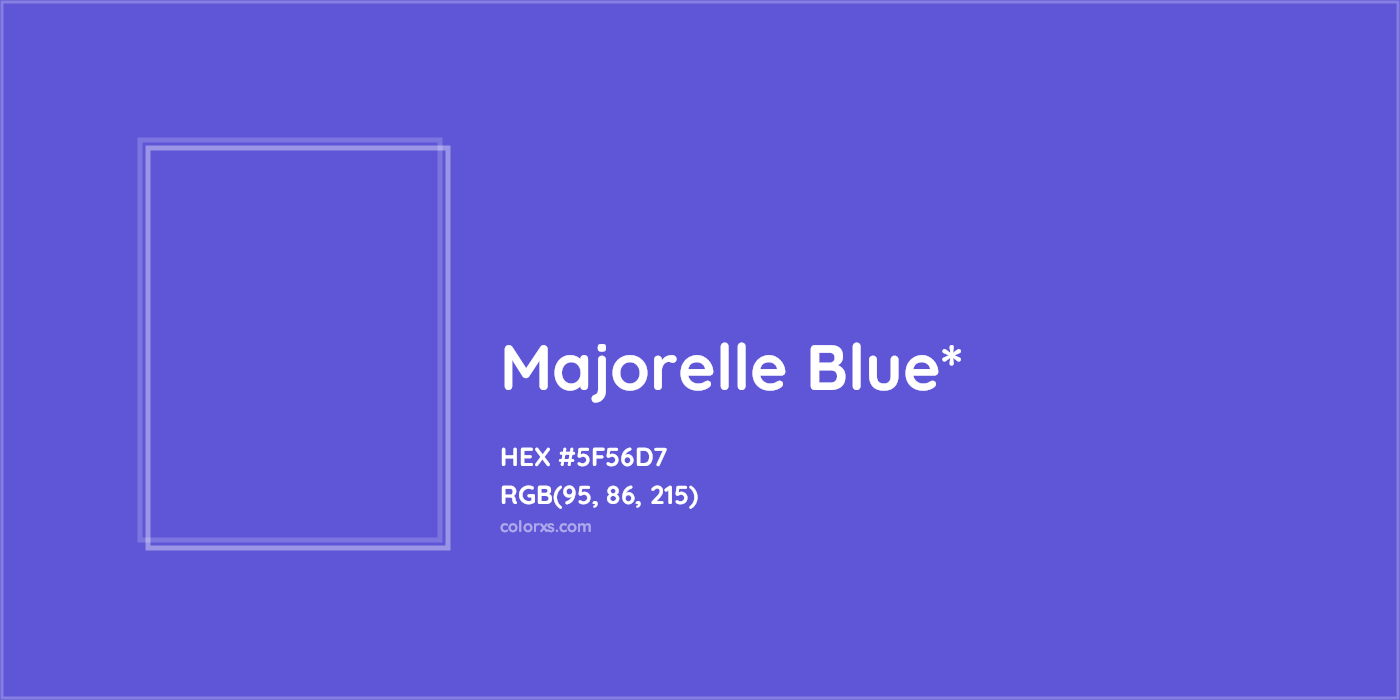 HEX #5F56D7 Color Name, Color Code, Palettes, Similar Paints, Images